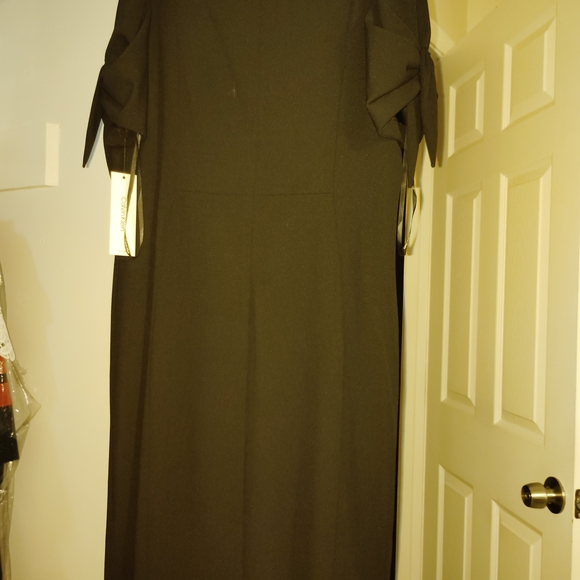 Calvin Klein Sophisticated Black Short Sleeve Dress 18W Plus Size - Picture 6 of 8